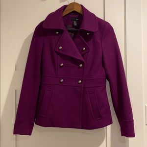 H&M Wool Double-Breasted Peacoat
